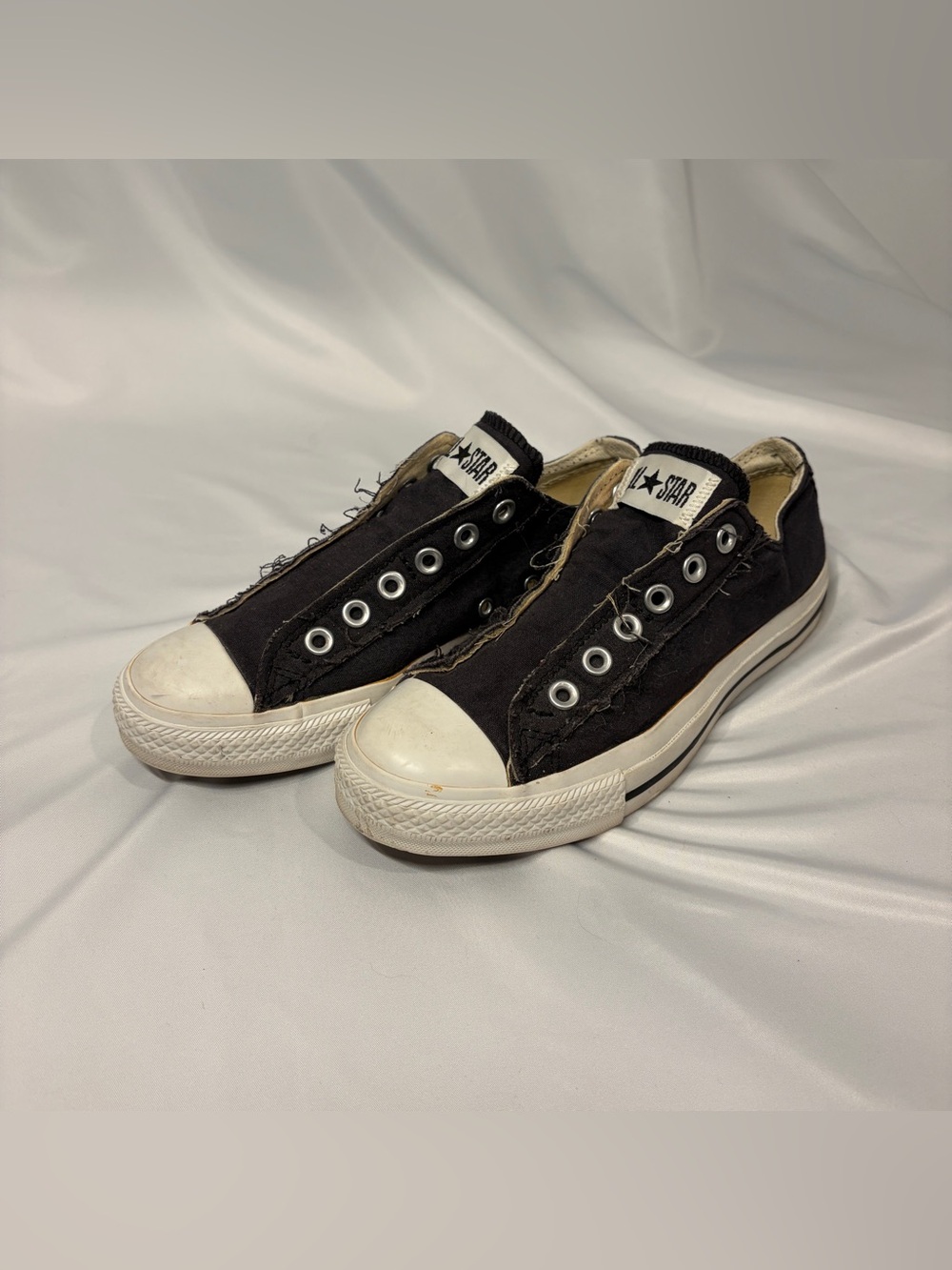 Converse Black Slip On Sneakers